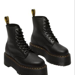 Dr. Martens 1460 Black Pascal Max Platform Boots for Women